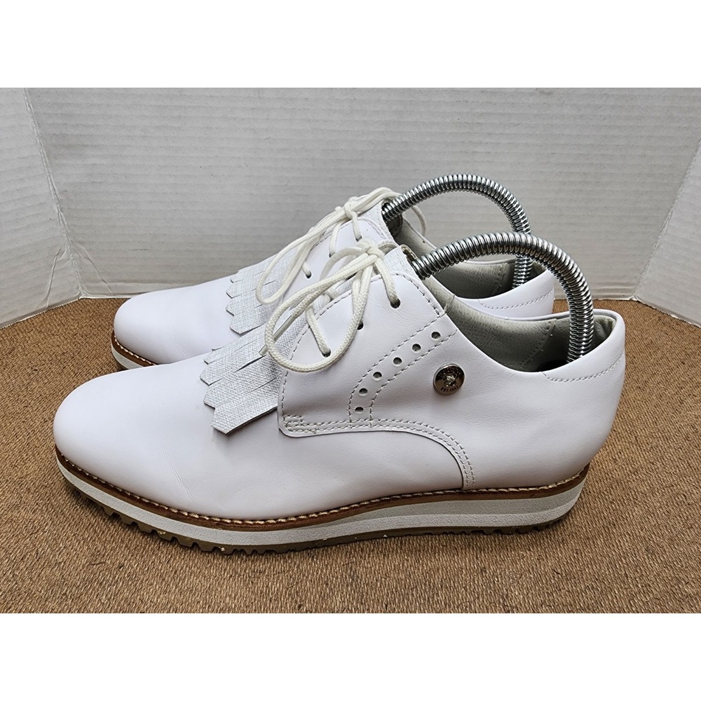 FootJoy 92389 Womens White Grey Retro Previous Season Golf Shoe Sz 6.5